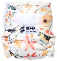 Anavy newborn luier Tuinvogels met klittenband