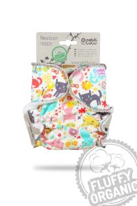 Fluffy Organic newborn luier Katten Petit Lulu