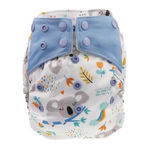 Koala Love All in One luier Blümchen Drukknoopjes