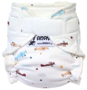 Anavy newborn luier Sportvliegtuig met klittenband