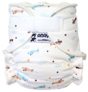 Sportvliegtuig One Size bamboeluier met klittenband