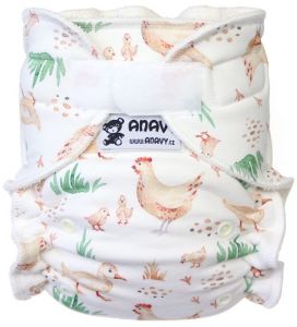 Kippen One Size bamboeluier met klittenband