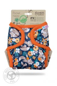 Vossenfamilie pocketluier drukknoopjes Petit Lulu