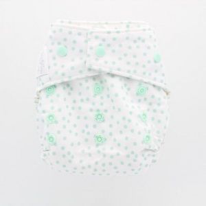 Overbroekje Soft Mint Dot drukknoopjes GroVia