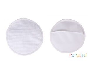 Stay-Dry Popolini Nursing Pads Shaped Organic Cotton with PUL (3 pairs)