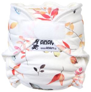 Vlinders en Bloemen One Size bamboeluier met klittenband