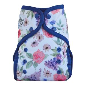 Multi-Fit pocketluier Mumma's Garden Navy Seedling Baby