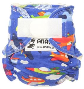 Anavy Newborn bamboeluier vliegtuigen klittenband