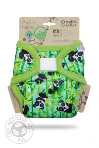 Pandaberen klittenband pocketluier Petit Lulu 