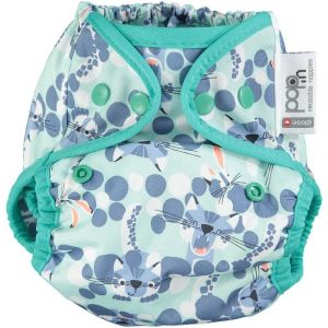 Close Pop-In overbroekje Snow Leopard drukknoopjes