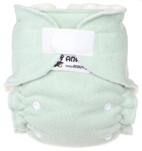 Sherpa Mint One Size bamboeluier met klittenband