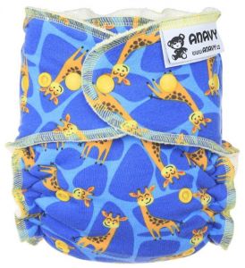 Giraffe Anavy One Size luier met drukknoopjes