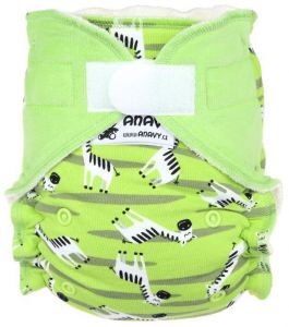 Zebra Anavy One Size bamboeluier met klittenband