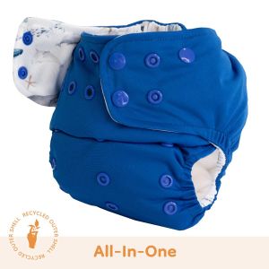 Blue Whale AIO luier One Size Lighthouse Kids Company