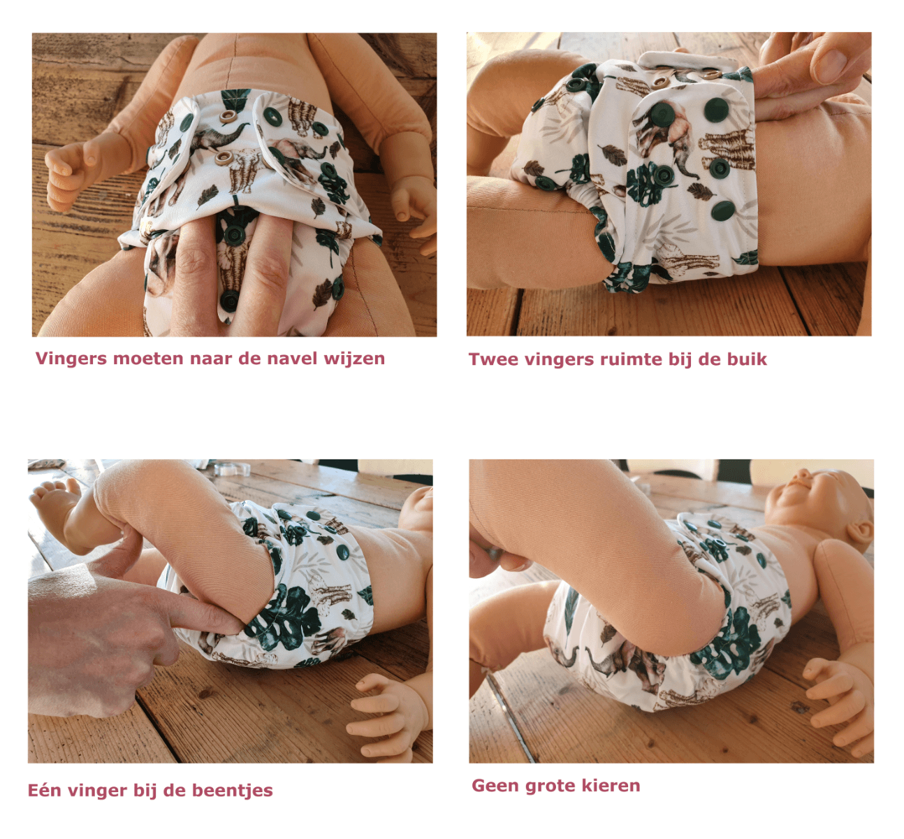 Wasbare luier verkleinen Wasbare luier verkleinen